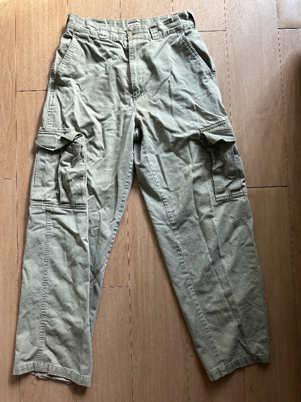 Vintage Bugle Boy Mens 100% Cotton Cargo Pants 30W 32L